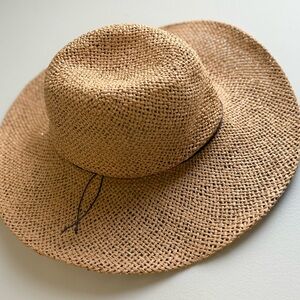 Cost Plus World Market Tan Woven Straw Sun Hat